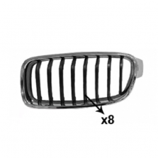 grille-pare-choc-avant-noir-brillant-8-branches